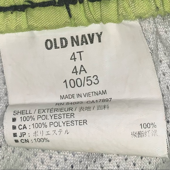 Old Navy Boys Green Dinosaur Swim Trunks - 4T - Picture 3 of 3